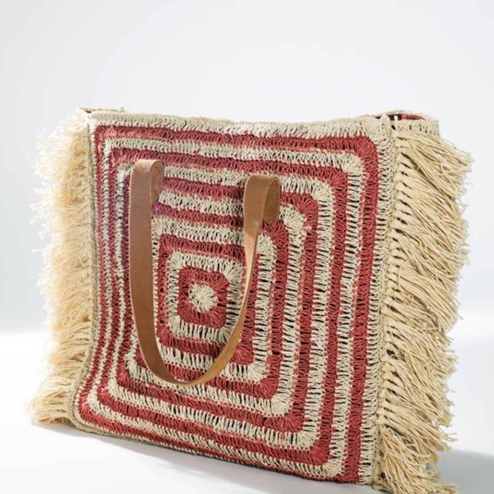 Oversize Boho Handmade  Jute Bag - Picture 5 of 6